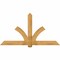 Ekena Millwork Redmond Rough Sawn Timber Gable Bracket, Western Red Cedar, 84"W x 45"H x 4"D x 6"F, 13/12 Pitch GBW084X45X0406RED00RWR - alternate 1